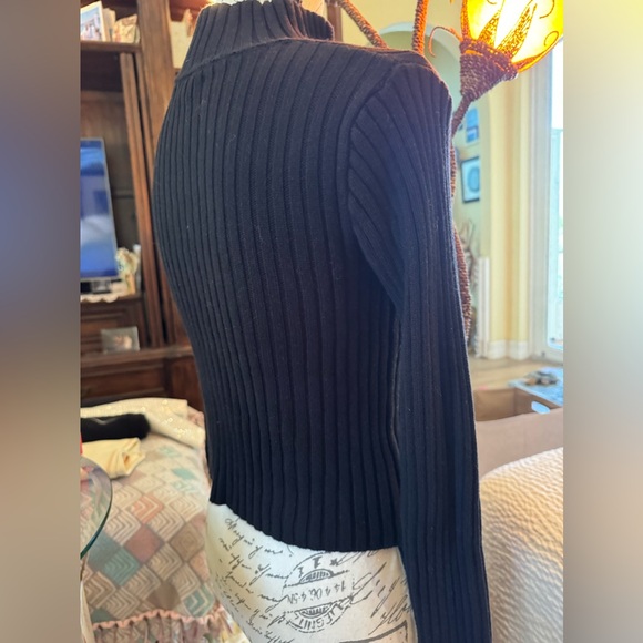 Forever 21 nwot small! Sweater with front zipper ! Sweater bin - Picture 5 of 6